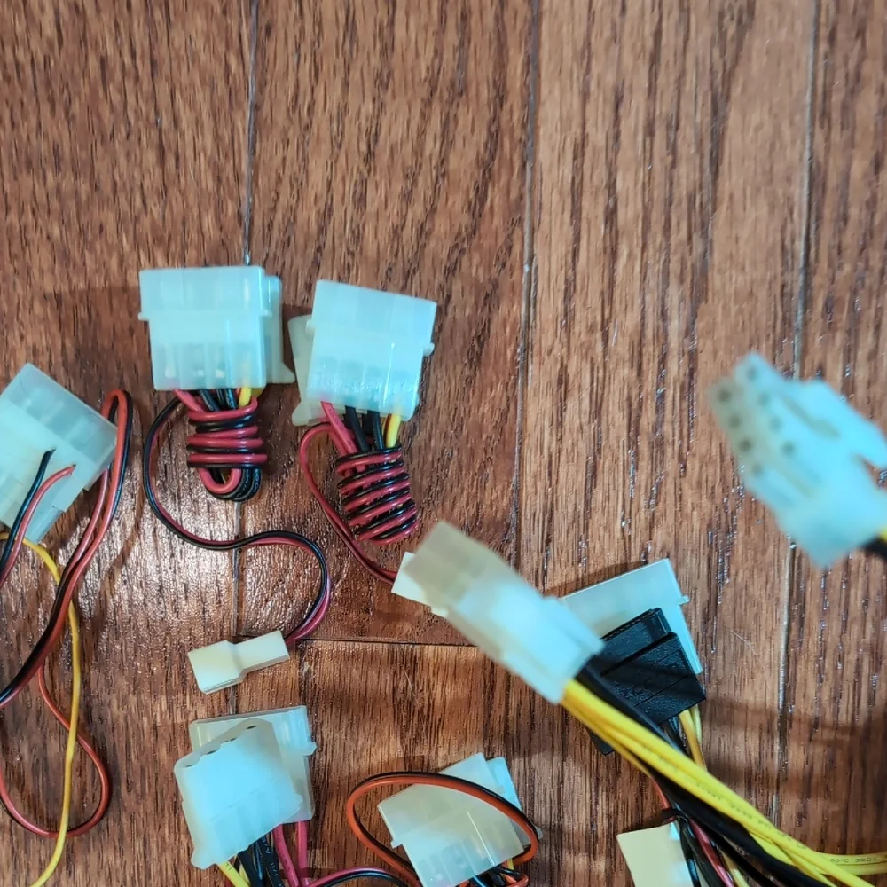 Computer Power Supply Cable Adapters Set New